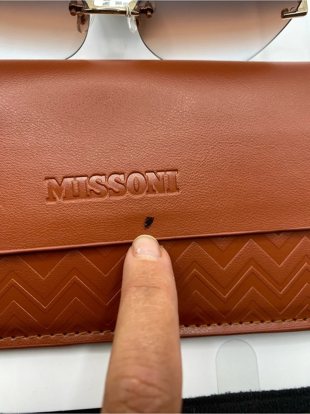 Missoni MIS 0119/S 0J5G-PR Gold Gray Sh Brown 60-15-140 Rimless Sunglasses